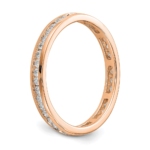 14K Rose Gold Lab Grown VS/SI FGH Dia 1/2ct Channel Set Eternity Band - Image 5