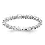 14K White Gold TRUE ORIGIN Lab Grown Diamond VS DEF Eternity Band