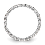 14K White Gold TRUE ORIGIN Lab Grown Diamond VS DEF Eternity Band - Image 2