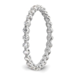 14K White Gold TRUE ORIGIN Lab Grown Diamond VS DEF Eternity Band - Image 4