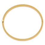 14k Madi K Kids Polished Hammered 5mm Hinged Child's Bangle - Image 2