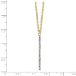 14K Polished Crystal By Swarovski w/1in ext Necklace - Image 3