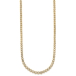 14ky Lab Grown VS/SI FGH Dia Bezel Set Tennis w/2 in ext Necklace - Image 2