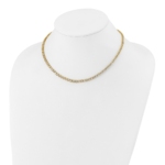 14ky Lab Grown VS/SI FGH Dia Bezel Set Tennis w/2 in ext Necklace - Image 3