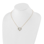True Origin 14K 1 1/2 carat Lab Grown Diamond VS/SI  D E F  Open Heart 18 inch Necklace - Image 4