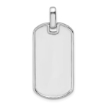 14KW TRUE ORIGIN Lab Grown Diamond VS DEF Men's Dog Tag Pendant - Image 3