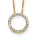 True Origin 14K 1/4 carat Lab Grown Diamond VS/SI  D E F  Eternity 18 inch Necklace