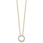 True Origin 14K 1/4 carat Lab Grown Diamond VS/SI  D E F  Eternity 18 inch Necklace - Image 2