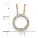 True Origin 14K 1/4 carat Lab Grown Diamond VS/SI  D E F  Eternity 18 inch Necklace - Image 6