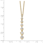 14K True Origin Lab Grown Diamond VS/SI, D E F, 7 Stone Pendant with Chain - Image 6