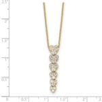 14K TRUE ORIGIN Lab Grown Diamond VS DEF Hearts Pendant with Chain - Image 6