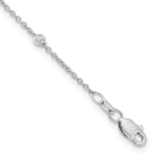 True Origin 14K White Gold 1/3 carat Lab Grown Diamond VS/SI  D E F  16 Station 16 Inch Necklace - Image 2