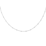 True Origin 14K White Gold 1/3 carat Lab Grown Diamond VS/SI  D E F  16 Station 16 Inch Necklace - Image 3