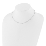 True Origin 14K White Gold 1/3 carat Lab Grown Diamond VS/SI  D E F  16 Station 16 Inch Necklace - Image 4