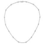 True Origin 14K White Gold 1/3 carat Lab Grown Diamond VS/SI  D E F  16 Station 16 Inch Necklace - Image 7