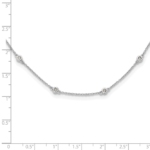 True Origin 14K White Gold 1/3 carat Lab Grown Diamond VS/SI  D E F  16 Station 16 Inch Necklace - Image 8