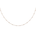 True Origin 14K Rose Gold 3/8 carat Lab Grown Diamond VS/SI  D E F  18 Station 18 Inch Necklace - Image 3