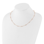 True Origin 14K Rose Gold 3/8 carat Lab Grown Diamond VS/SI  D E F  18 Station 18 Inch Necklace - Image 4