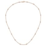 True Origin 14K Rose Gold 3/8 carat Lab Grown Diamond VS/SI  D E F  18 Station 18 Inch Necklace - Image 7