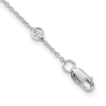 True Origin 14K White Gold 1 1/8 carat Lab Grown Diamond VS/SI  D E F  18 Station 18 Inch Necklace - Image 2
