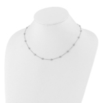 True Origin 14K White Gold 1 1/8 carat Lab Grown Diamond VS/SI  D E F  18 Station 18 Inch Necklace - Image 4