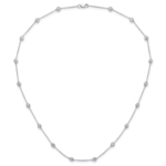 True Origin 14K White Gold 1 1/8 carat Lab Grown Diamond VS/SI  D E F  18 Station 18 Inch Necklace - Image 7