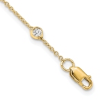 True Origin 14K 1 1/8 carat Lab Grown Diamond VS/SI  D E F  18 Station 18 Inch Necklace - Image 2