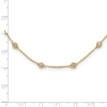 True Origin 14K 1 1/8 carat Lab Grown Diamond VS/SI  D E F  18 Station 18 Inch Necklace - Image 8