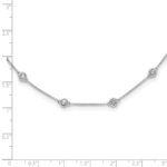 True Origin 14K White Gold 1 1/3 carat Lab Grown Diamond VS/SI  D E F  20 Station 20 Inch Necklace - Image 6