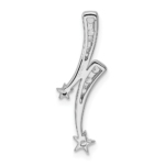 14K White Gold Lab Grown Diamond VS/SI FGH Shooting Star Chain Slid - Image 3