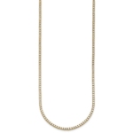 14ky Lab Grown 4.5 ct.VS DEF Round Diamond Straight Necklace - Image 2