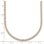 14ky Lab Grown 4.5 ct.VS DEF Round Diamond Straight Necklace - Image 5