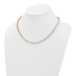 14ky Lab Grown 13.55 ct.VS DEF Round Diamond Straight Necklace - Image 3
