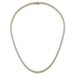 14ky Lab Grown 13.55 ct.VS DEF Round Diamond Straight Necklace - Image 4
