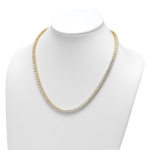14ky Lab Grown 36 ct. VS DEF Round Diamond Straight Necklace - Image 4