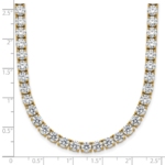 14ky Lab Grown 36 ct. VS DEF Round Diamond Straight Necklace - Image 7
