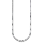 14kw Lab Grown 18.9 ct.VS DEF Round Diamond Graduated Necklace - Image 2