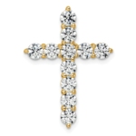 14K Lab Grown Diamond 3ctw VS/SI FGH Cross Pendant