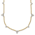 14K Lab Grown Diamond VS/SI FGH Multi Station Necklace