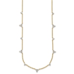 14K Lab Grown Diamond VS/SI FGH Multi Station Necklace - Image 2