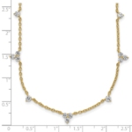 14K Lab Grown Diamond VS/SI FGH Multi Station Necklace - Image 6