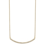 14K Lab Grown Diamond VS/SI FGH Curved Bar Necklace - Image 2