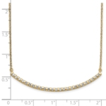 14K Lab Grown Diamond VS/SI FGH Curved Bar Necklace - Image 3