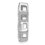 14K White Gold Lab Grown Diamond VS/SI FGH Star of David Chain Slide - Image 2