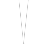 True Origin 14K White Gold 3/4 carat Lab Grown Diamond VS/SI  D E F  3 Stone 18 inch Necklace - Image 2