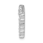 14K White Gold Lab Grown Diamond VS/SI FGH Heart Slide - Image 2