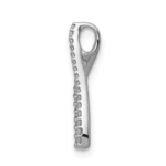 14K White Gold Lab Grown VS/SI FGH Dia Wishbone Chain Slide - Image 2