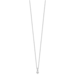 14K White Gold Lab Grown Diamond VS/SI FGH Pendant Necklace - Image 2