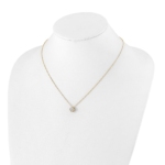 True Origin 14K 1/2 carat Lab Grown Diamond VS/SI  D E F  Bloom Floral 18 inch Necklace - Image 4