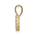 14K Lab Grown VS/SI FGH Dia Letter O Initial Pendant - Image 2
